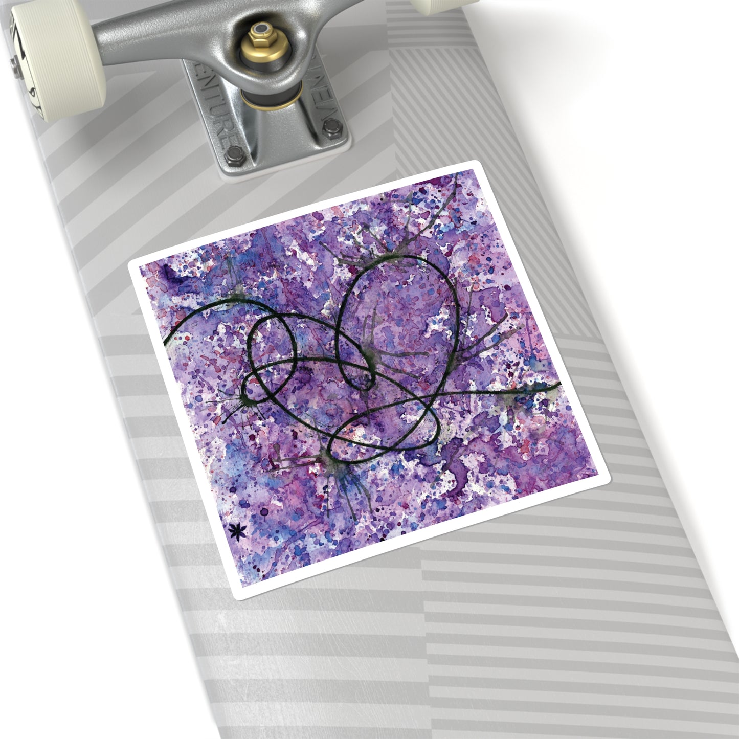 BTS Love Yourself : Answer Watercolor Painting - Square Stickers