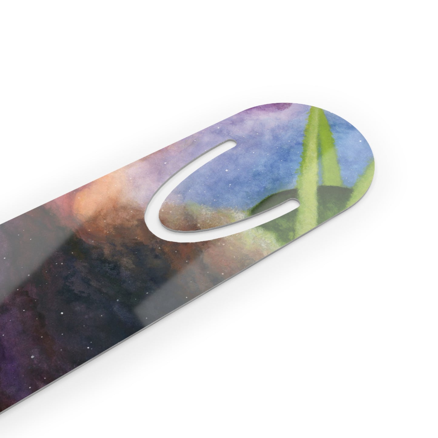 Traveling Through Uncharted Galaxies Watercolor Painting - Bookmark (Version 2)