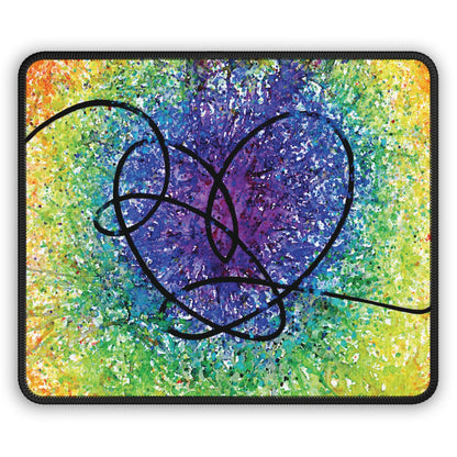 BTS Love Yourself : Answer Rainbow Gradient Watercolor Painting - Gaming Mouse Pad