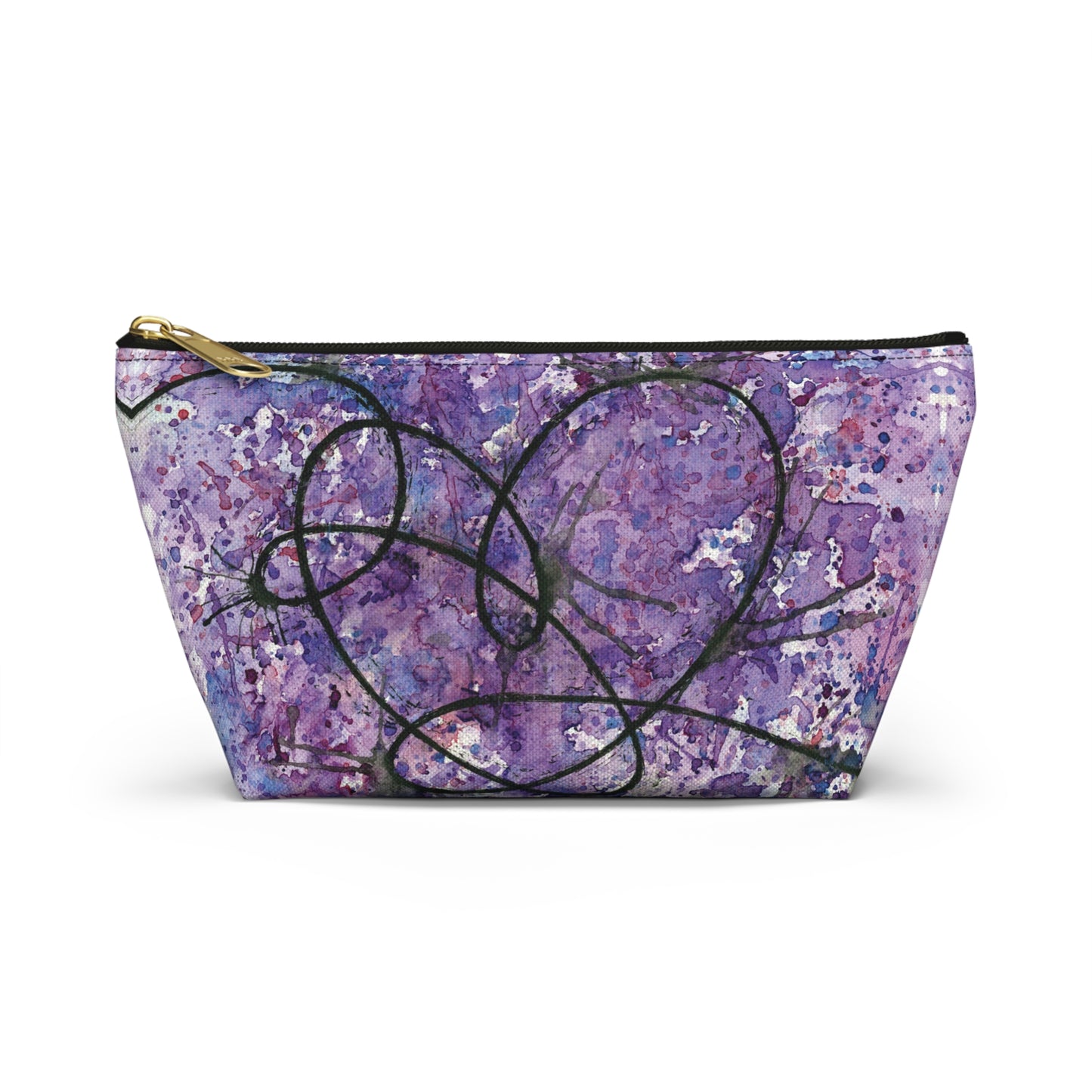 BTS Love Yourself : Answer Watercolor Painting - Zipper Closure Accessory Pouch w T-bottom (2 Sizes)