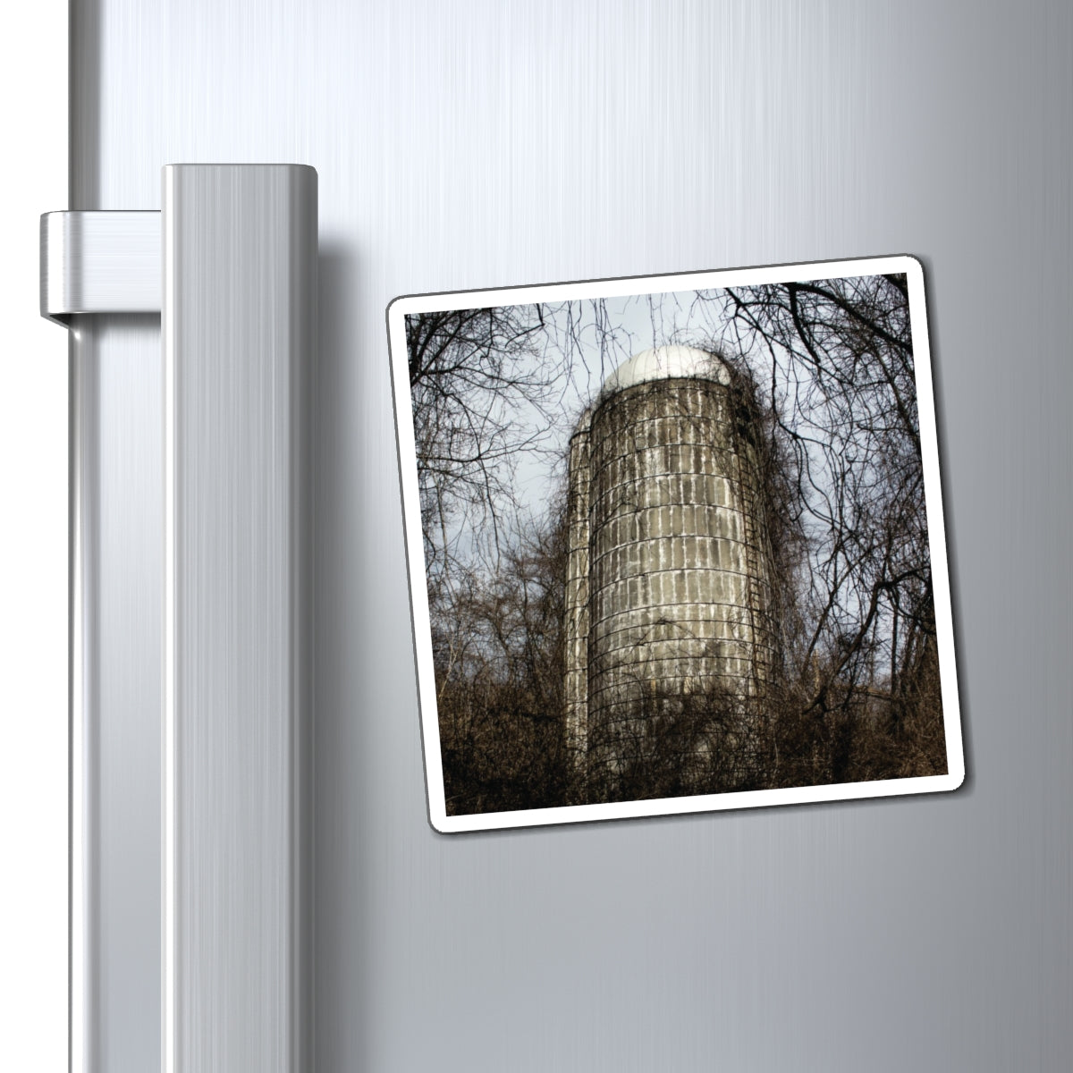 Abandoned & Overgrown Silo Photography - Magnets