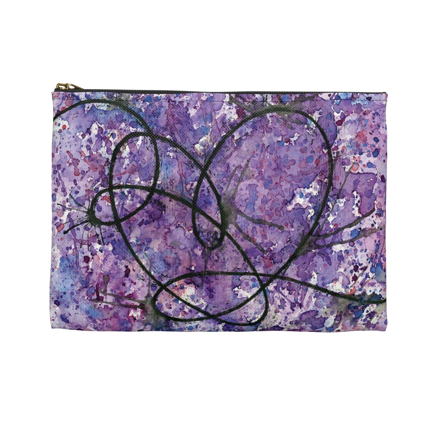 BTS Love Yourself : Answer Watercolor Painting - Zipper Closure Accessory Pouch (2 Sizes)