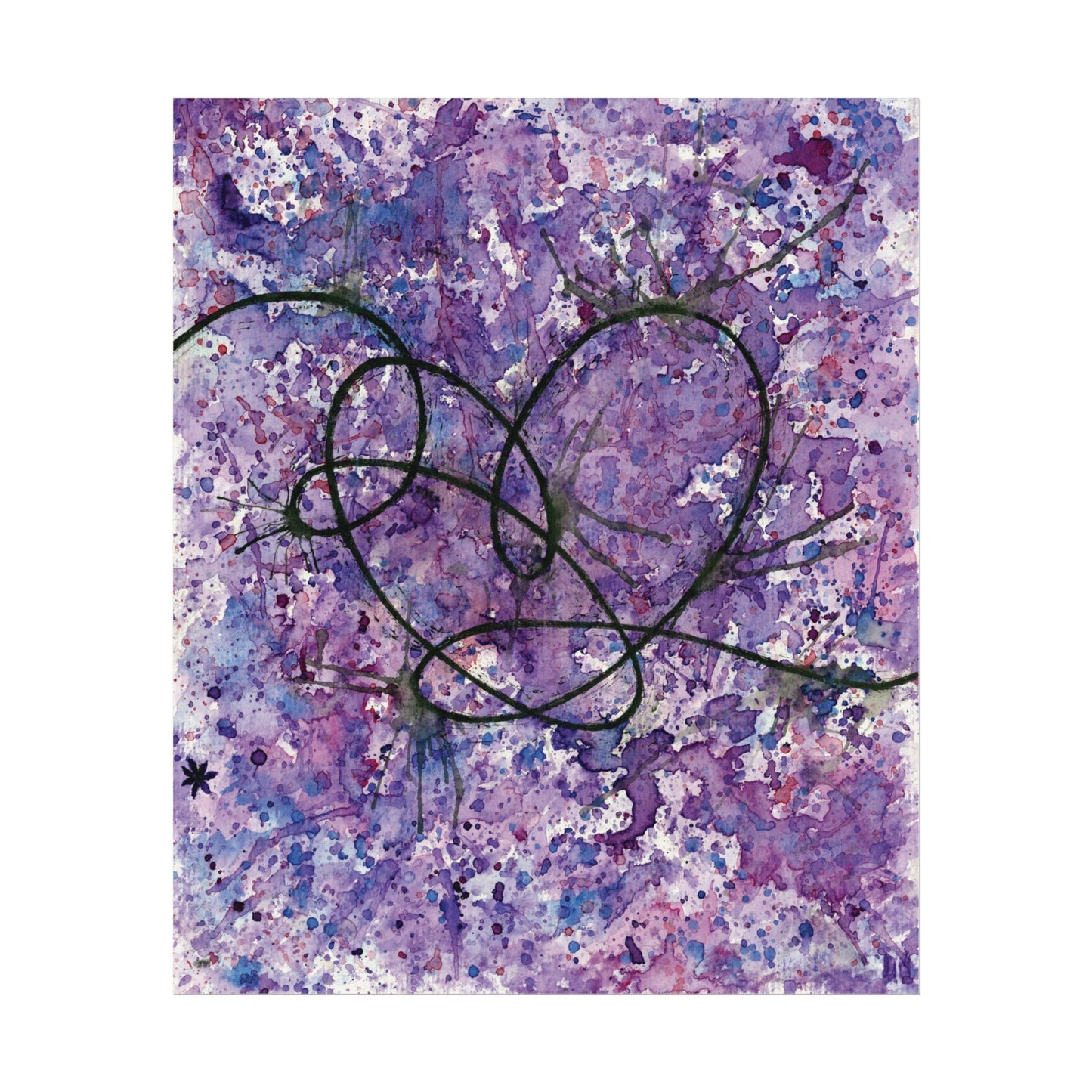 BTS Love Yourself : Answer Watercolor Painting - Textured Watercolor Matte Posters