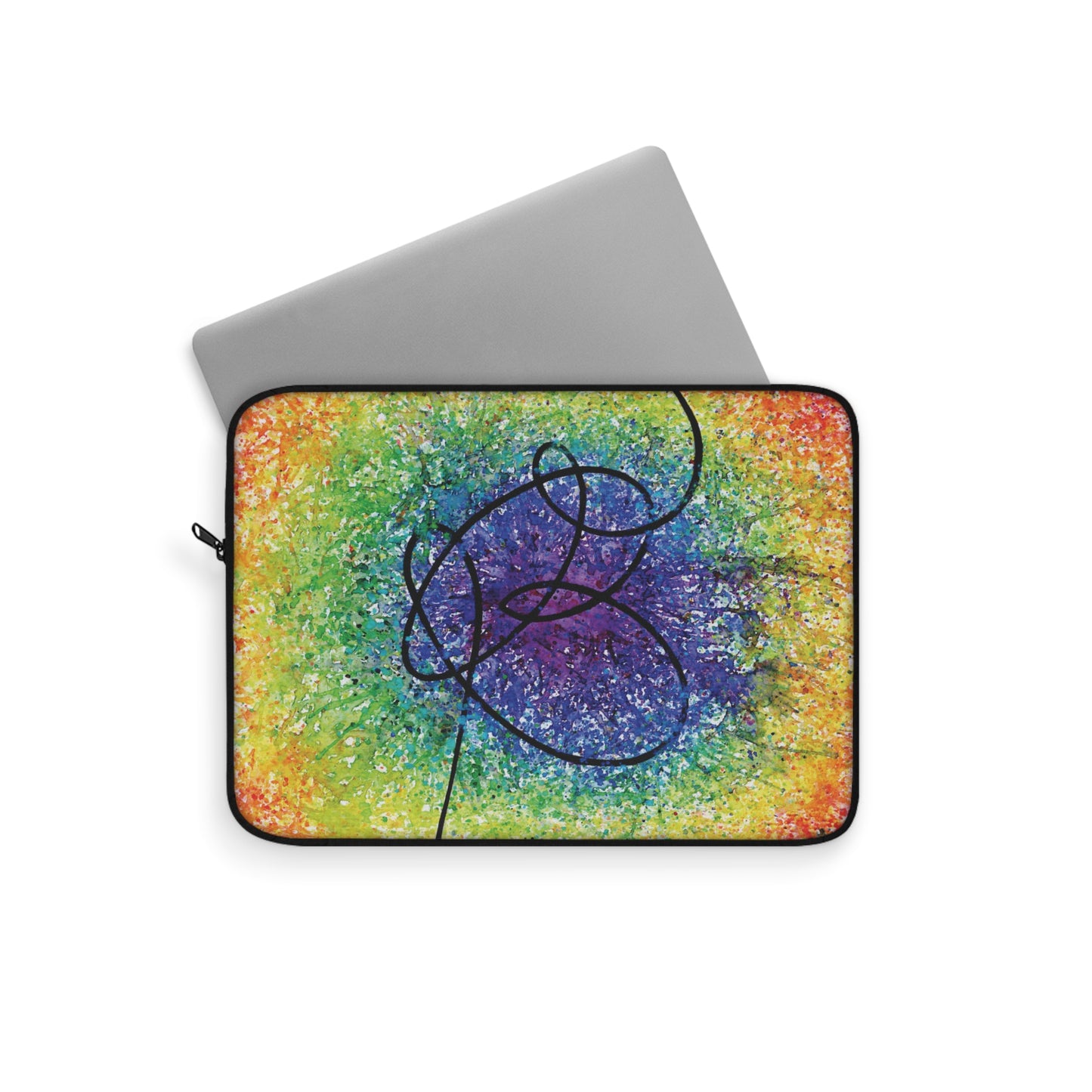 BTS Love Yourself : Answer Rainbow Gradient Watercolor Painting - Plush Fleece Interior Laptop Sleeve