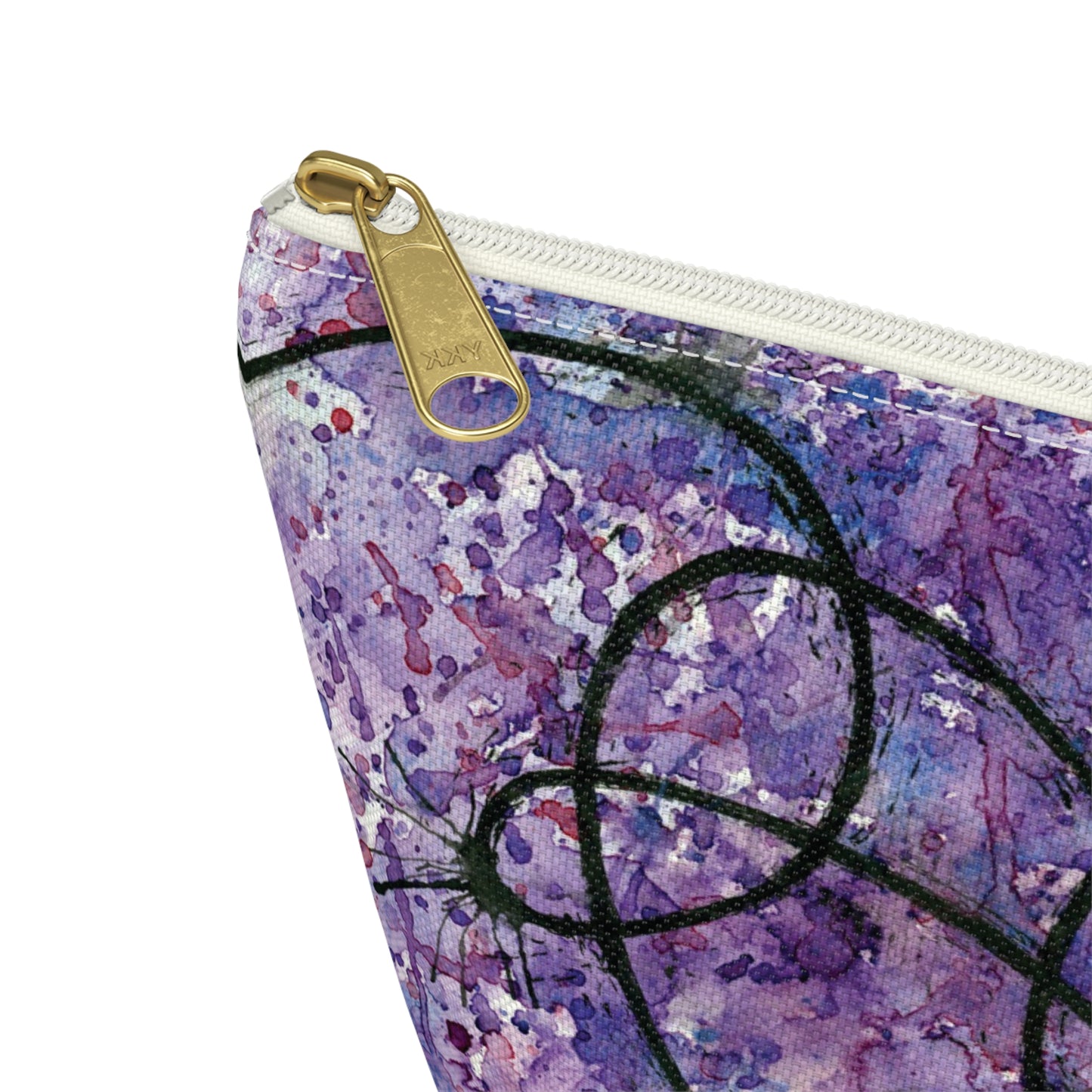 BTS Love Yourself : Answer Watercolor Painting - Zipper Closure Accessory Pouch w T-bottom (2 Sizes)