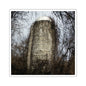 Abandoned & Overgrown Silo Photography - Square Stickers