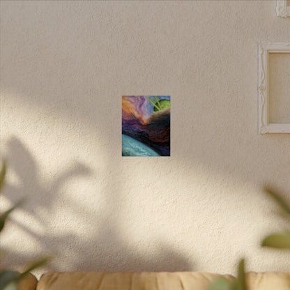 Traveling Through Uncharted Galaxies Watercolor Painting - Textured Watercolor Matte Posters