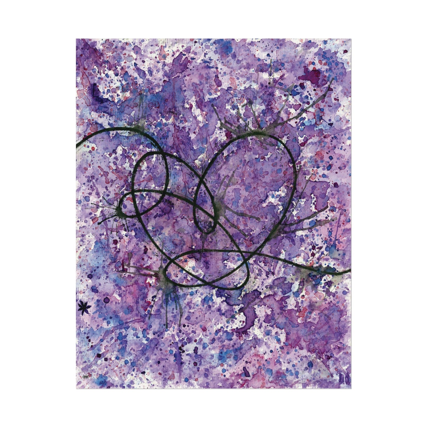 BTS Love Yourself : Answer Watercolor Painting - Textured Watercolor Matte Posters