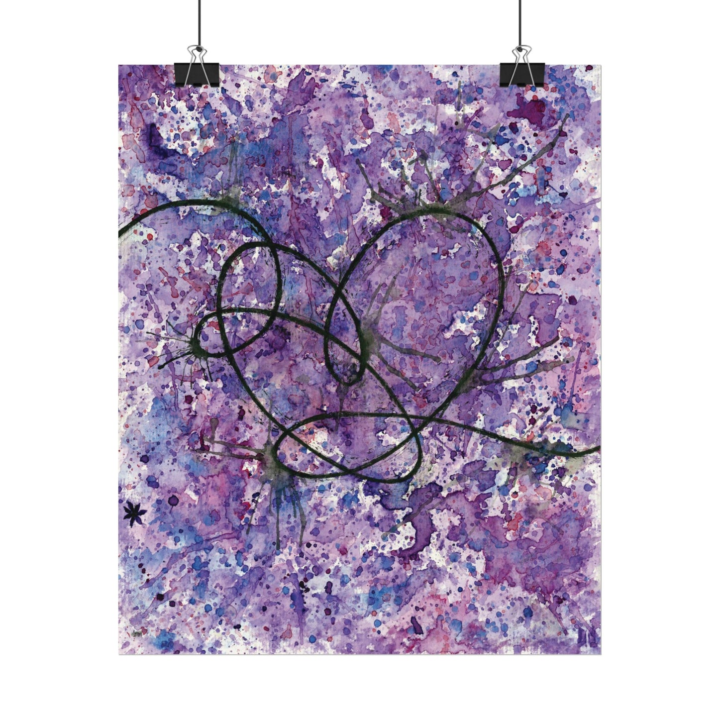 BTS Love Yourself : Answer Watercolor Painting - Textured Watercolor Matte Posters