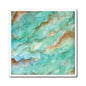 Aqua Shimmer Watercolor Painting - Magnets