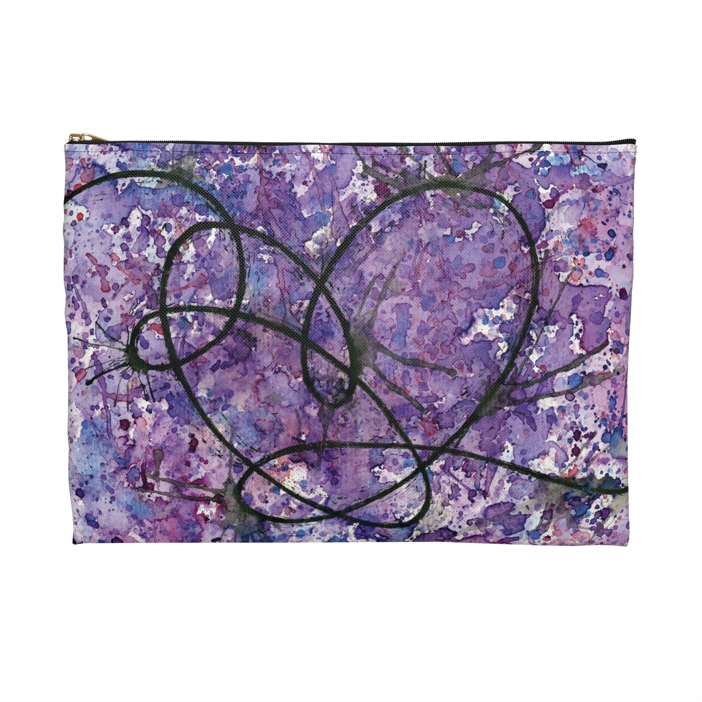 BTS Love Yourself : Answer Watercolor Painting - Zipper Closure Accessory Pouch (2 Sizes)