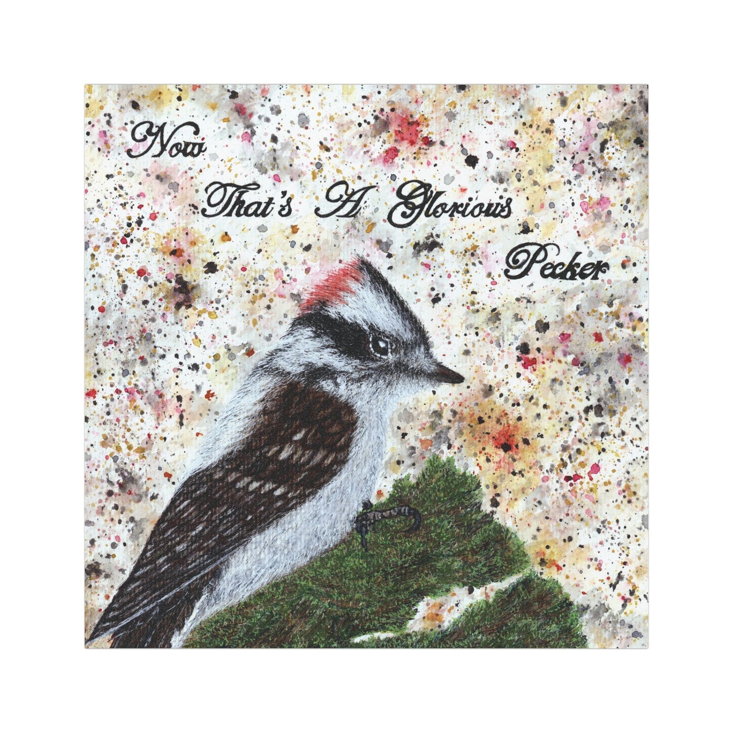 Stop Looking At My Butterbutt Watercolor Painting - Bird Nerd (5x5 or 7x4.5) Car Magnets