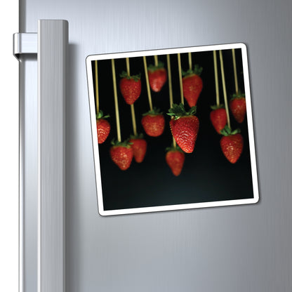 Hanging Strawberries Galore Food Photography - Magnets