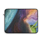 Traveling Through Uncharted Galaxies Watercolor Painting - Plush Fleece Interior Laptop Sleeve