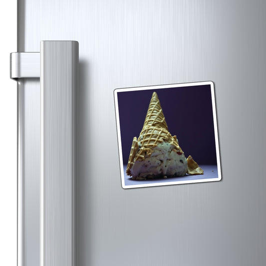 It's Melting Away Ice Cream Photography - Magnets