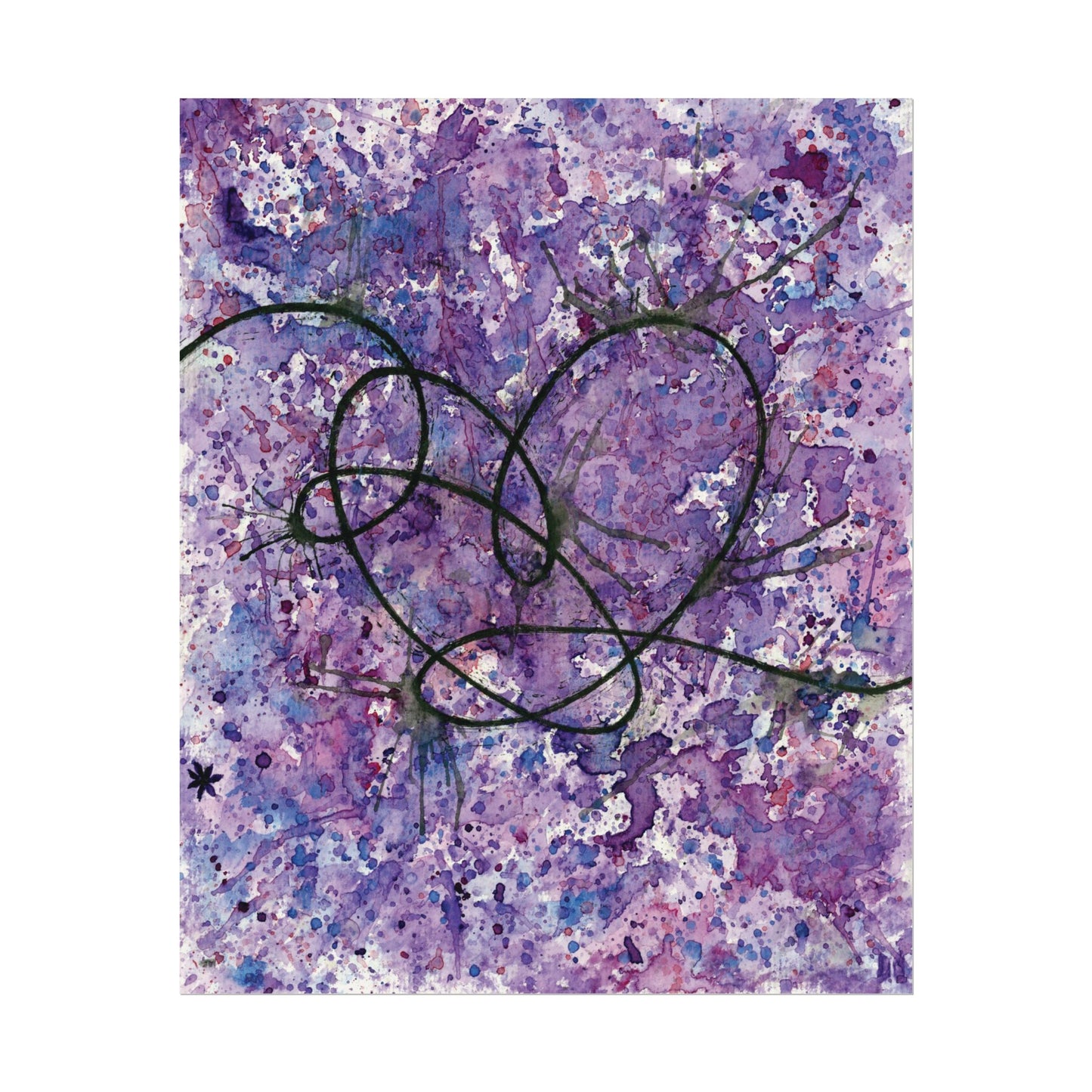 BTS Love Yourself : Answer Watercolor Painting - Textured Watercolor Matte Posters