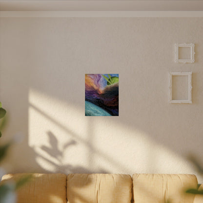Traveling Through Uncharted Galaxies Watercolor Painting - Textured Watercolor Matte Posters