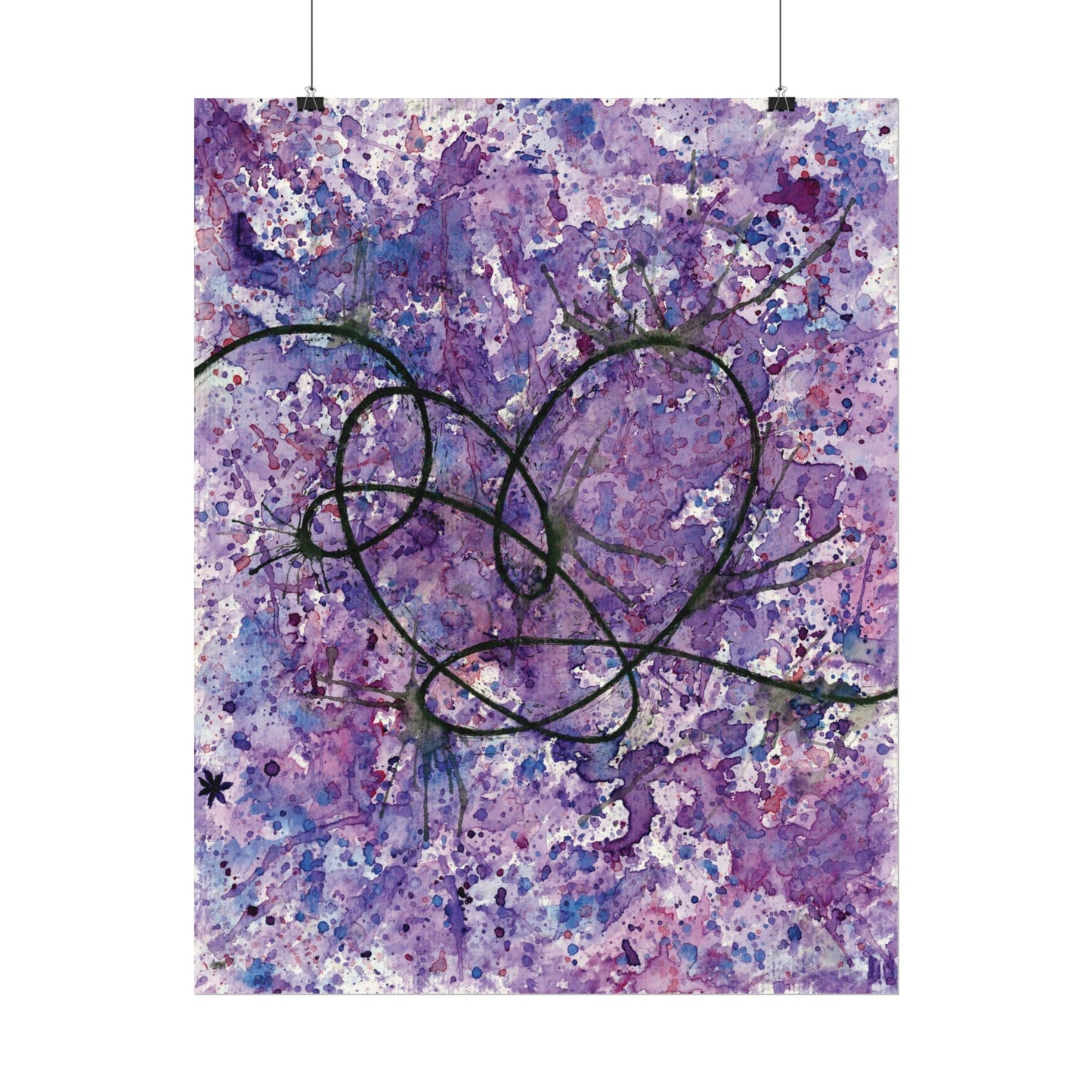 BTS Love Yourself : Answer Watercolor Painting - Textured Watercolor Matte Posters