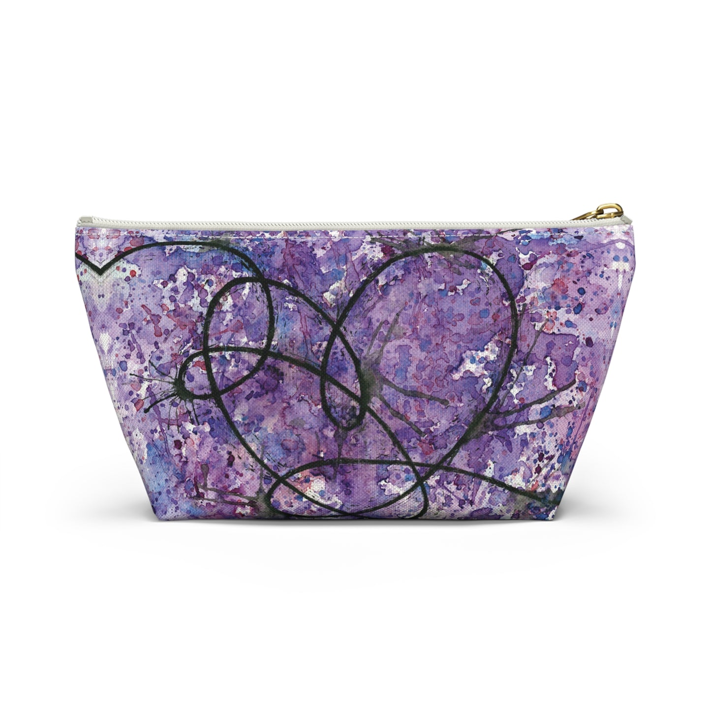 BTS Love Yourself : Answer Watercolor Painting - Zipper Closure Accessory Pouch w T-bottom (2 Sizes)