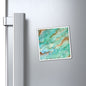 Aqua Shimmer Watercolor Painting - Magnets