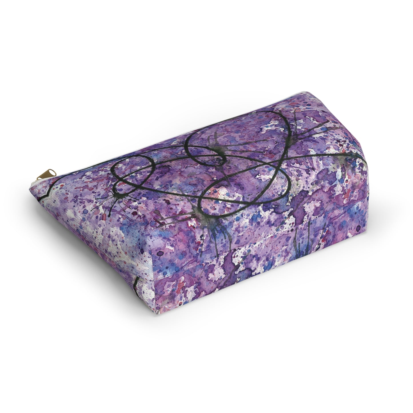 BTS Love Yourself : Answer Watercolor Painting - Zipper Closure Accessory Pouch w T-bottom (2 Sizes)