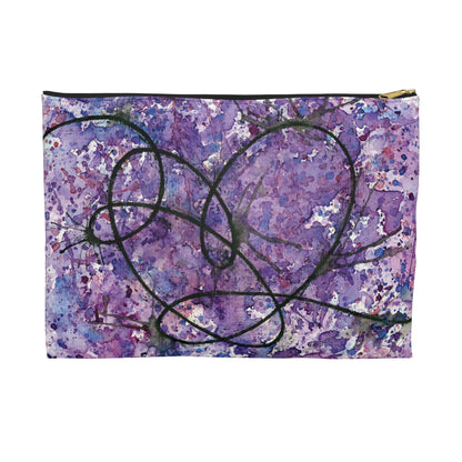 BTS Love Yourself : Answer Watercolor Painting - Zipper Closure Accessory Pouch (2 Sizes)