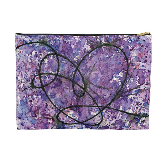 BTS Love Yourself : Answer Watercolor Painting - Zipper Closure Accessory Pouch (2 Sizes)