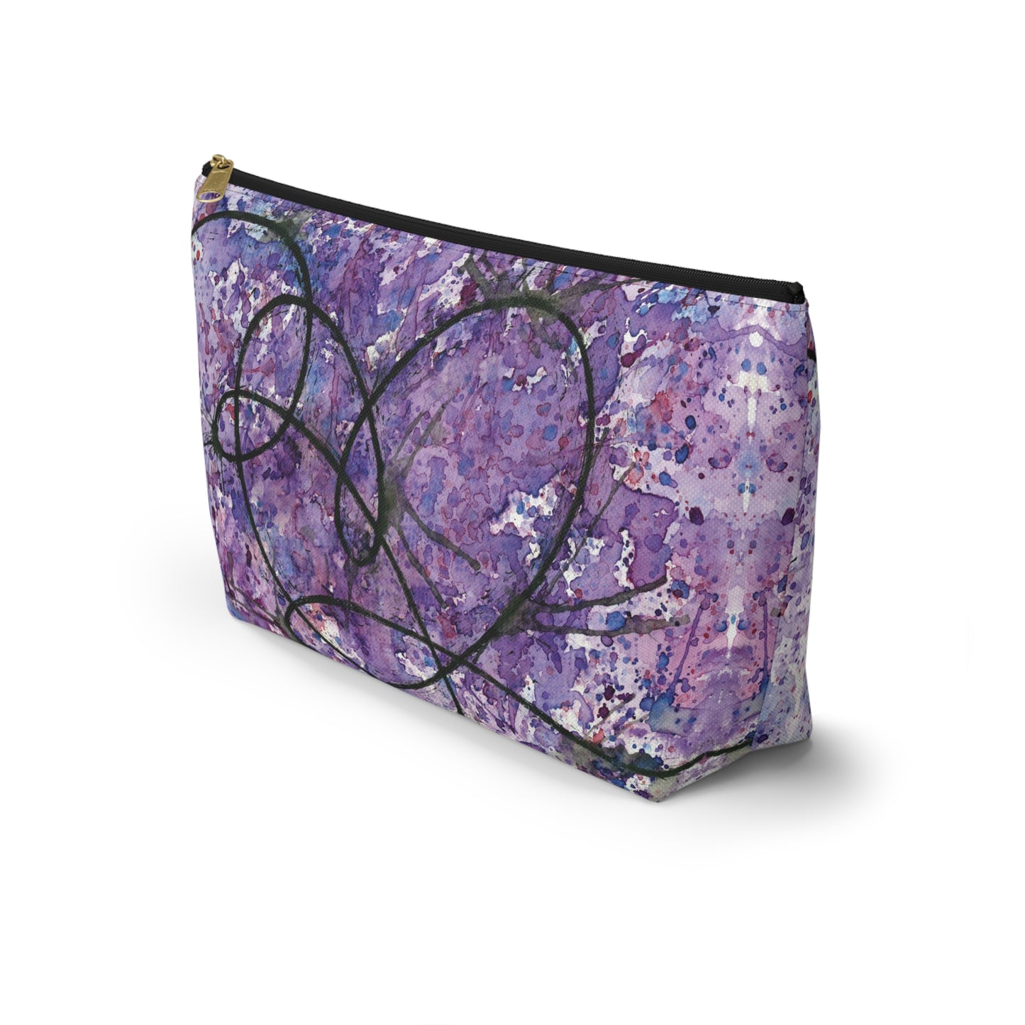 BTS Love Yourself : Answer Watercolor Painting - Zipper Closure Accessory Pouch w T-bottom (2 Sizes)