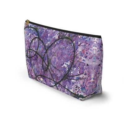 BTS Love Yourself : Answer Watercolor Painting - Zipper Closure Accessory Pouch w T-bottom (2 Sizes)