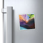 Traveling Through Uncharted Galaxies Watercolor Painting - Magnets