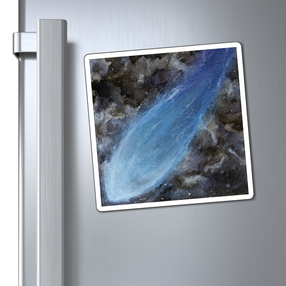 Shooting Through Space Watercolor Painting - Magnets