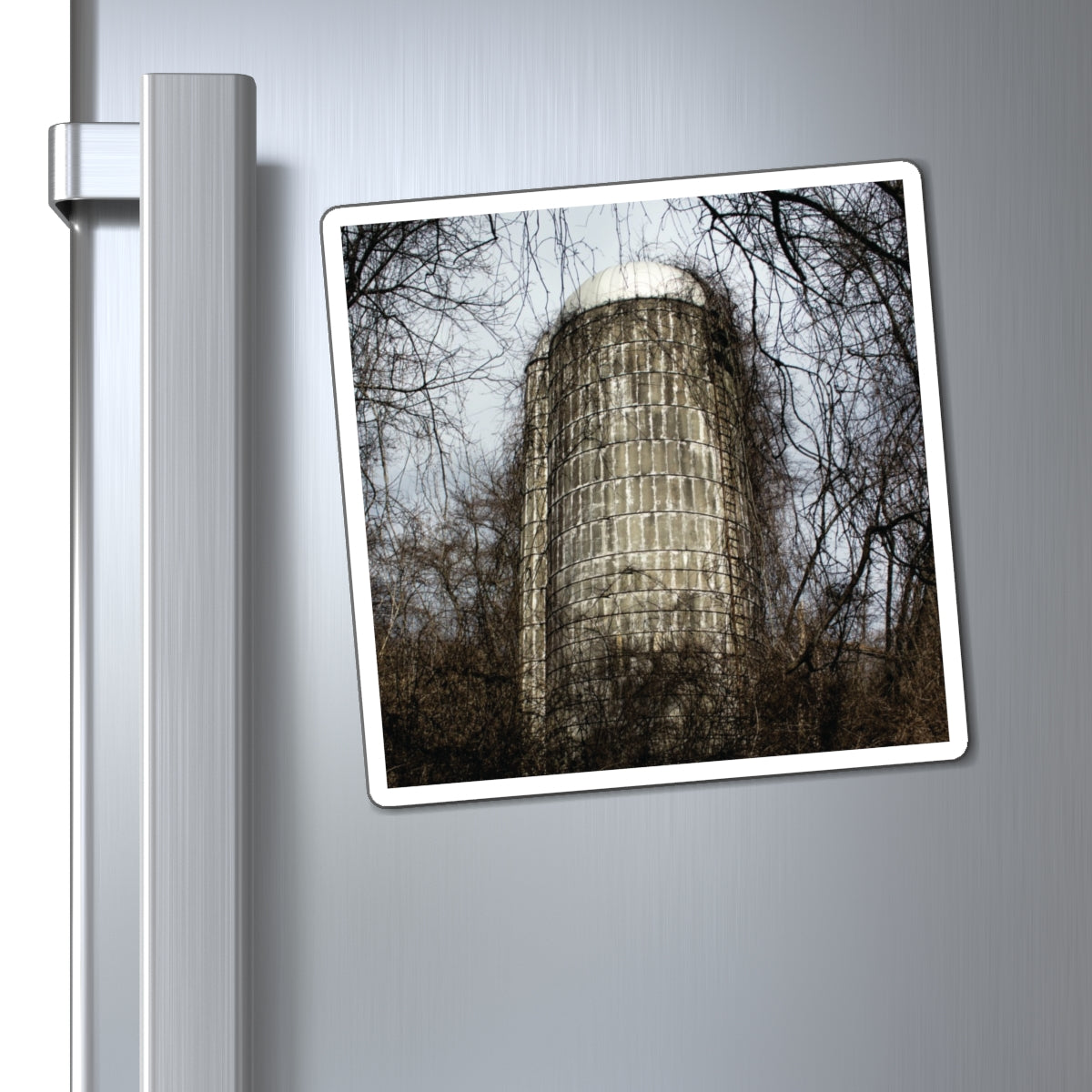 Abandoned & Overgrown Silo Photography - Magnets