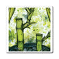 Bright Bamboo Watercolor Painting - Magnets