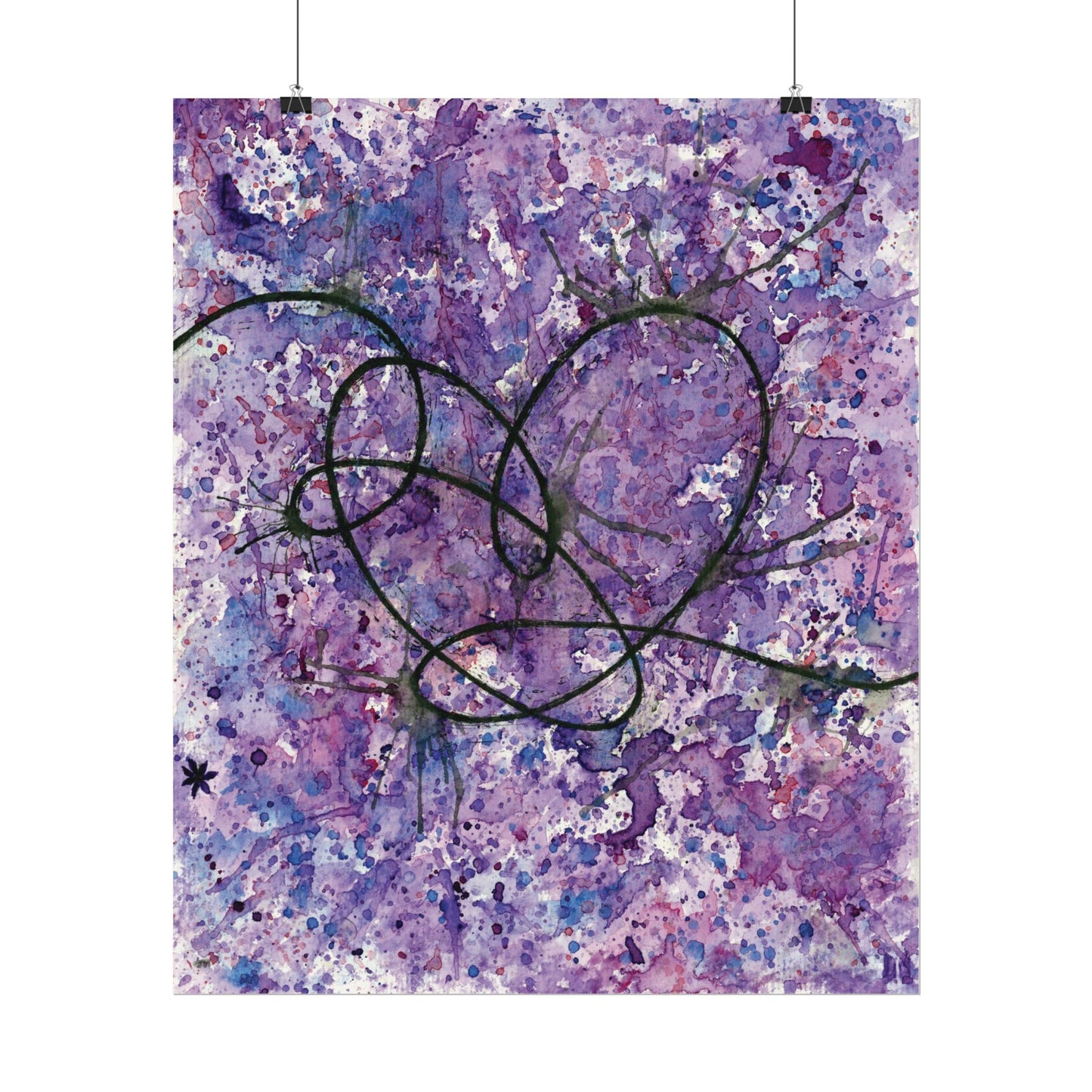 BTS Love Yourself : Answer Watercolor Painting - Textured Watercolor Matte Posters