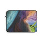 Traveling Through Uncharted Galaxies Watercolor Painting - Plush Fleece Interior Laptop Sleeve