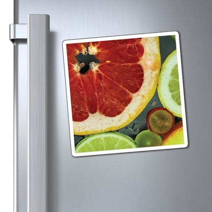 Fruity Assortment On Glass Food Photography - Magnets