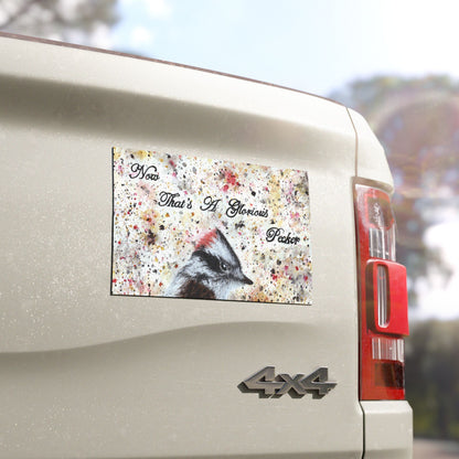 Stop Looking At My Butterbutt Watercolor Painting - Bird Nerd (5x5 or 7x4.5) Car Magnets
