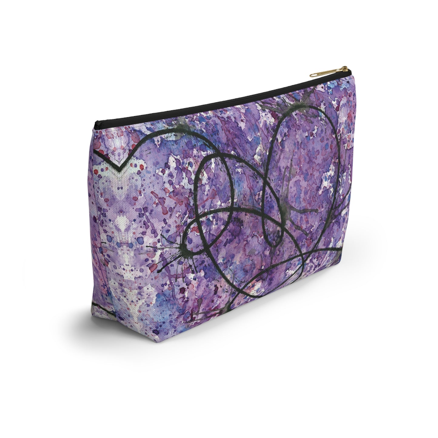 BTS Love Yourself : Answer Watercolor Painting - Zipper Closure Accessory Pouch w T-bottom (2 Sizes)