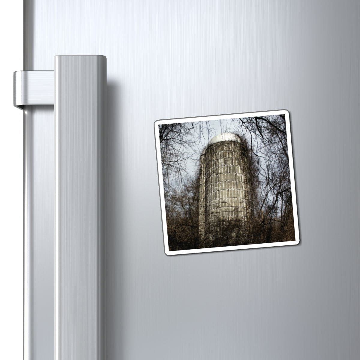 Abandoned & Overgrown Silo Photography - Magnets