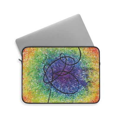 BTS Love Yourself : Answer Rainbow Gradient Watercolor Painting - Plush Fleece Interior Laptop Sleeve