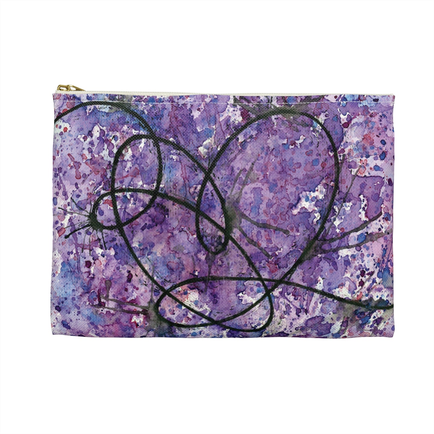 BTS Love Yourself : Answer Watercolor Painting - Zipper Closure Accessory Pouch (2 Sizes)