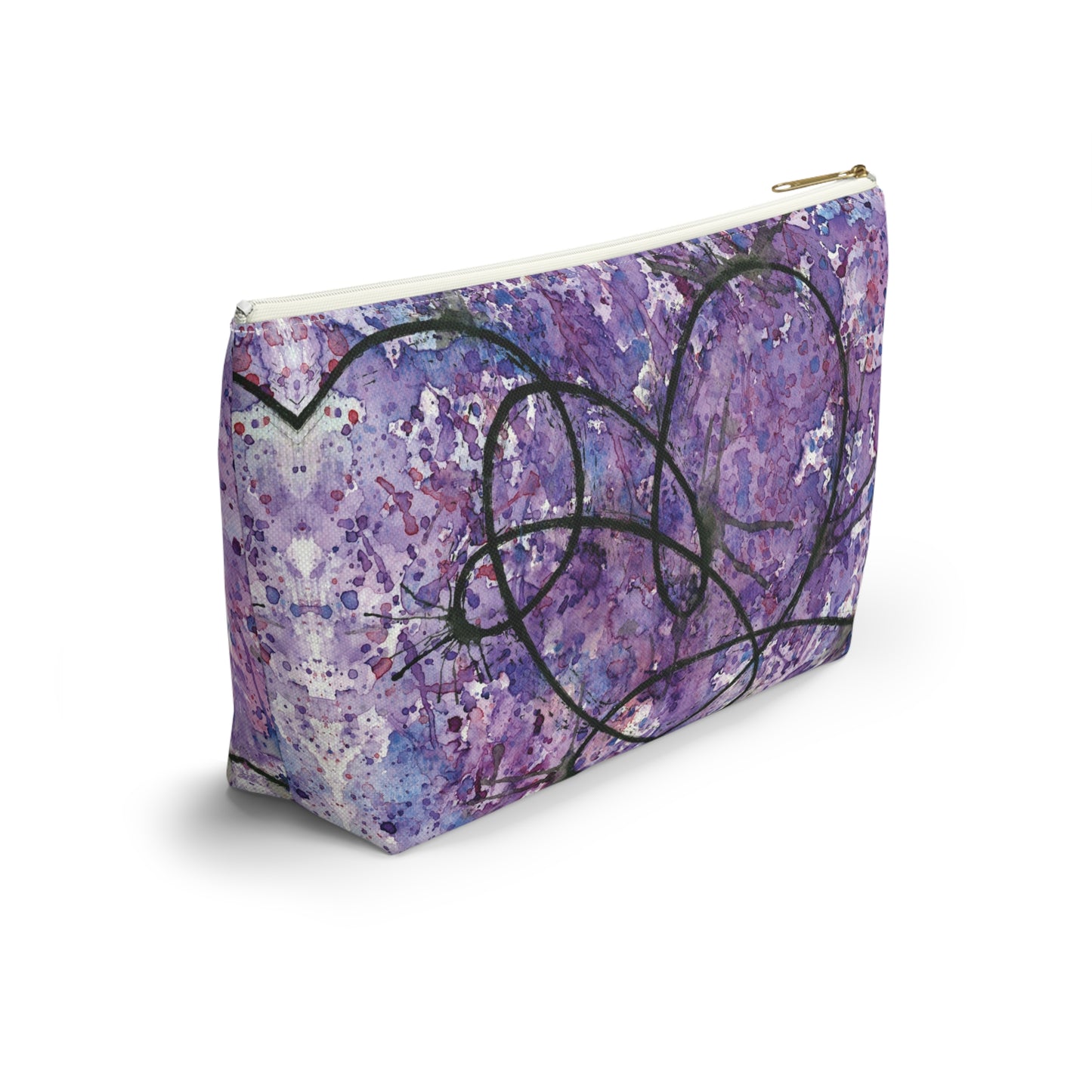 BTS Love Yourself : Answer Watercolor Painting - Zipper Closure Accessory Pouch w T-bottom (2 Sizes)