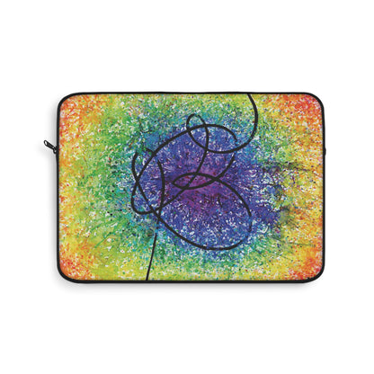 BTS Love Yourself : Answer Rainbow Gradient Watercolor Painting - Plush Fleece Interior Laptop Sleeve
