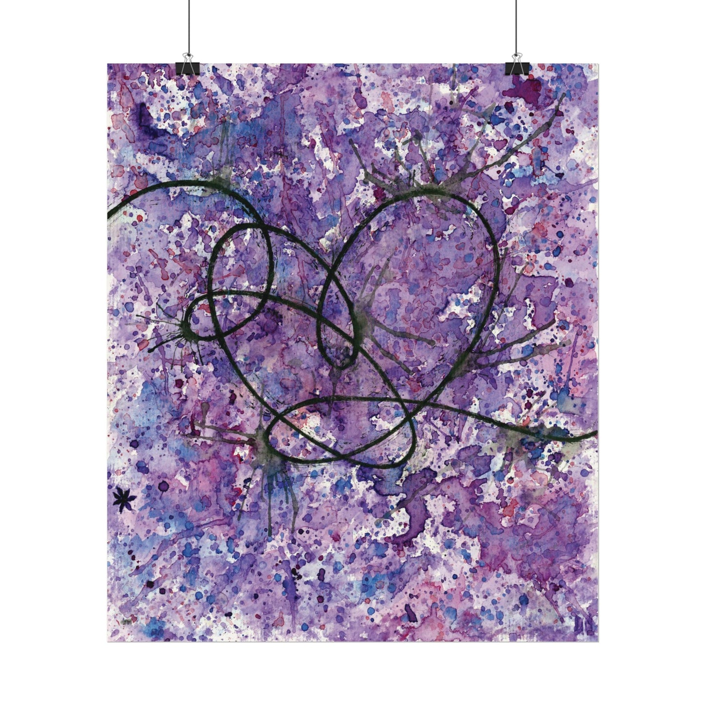 BTS Love Yourself : Answer Watercolor Painting - Textured Watercolor Matte Posters