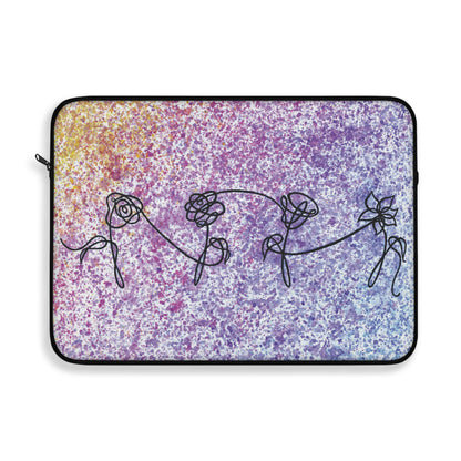 BTS Love Yourself : Her Multicolor Gradient Watercolor Painting - Plush Fleece Interior Laptop Sleeve