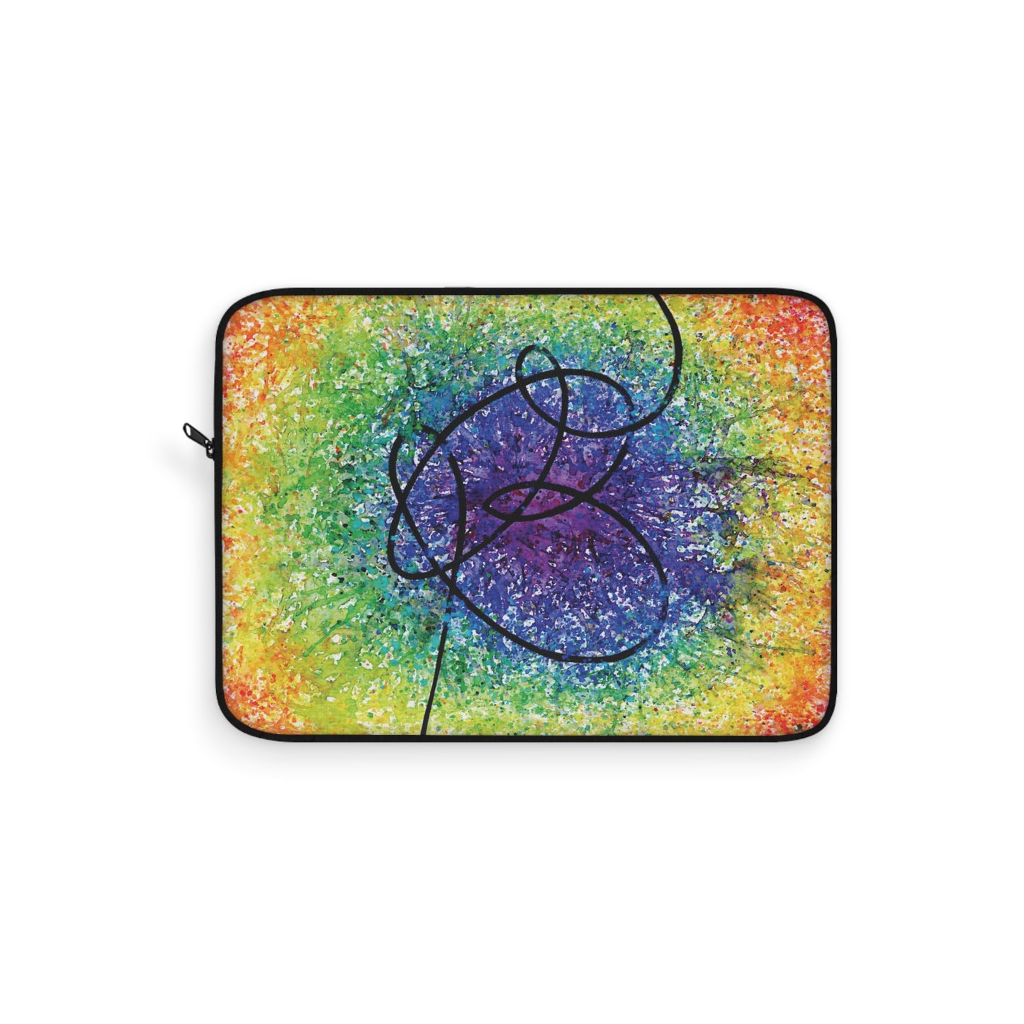 BTS Love Yourself : Answer Rainbow Gradient Watercolor Painting - Plush Fleece Interior Laptop Sleeve