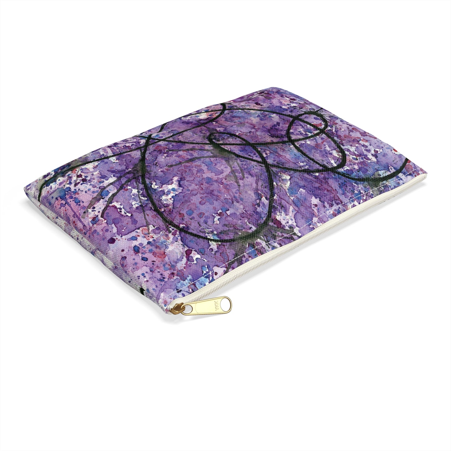 BTS Love Yourself : Answer Watercolor Painting - Zipper Closure Accessory Pouch (2 Sizes)