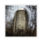Abandoned & Overgrown Silo Photography - Square Stickers