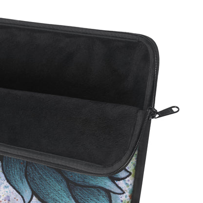 Grow. Thrive. F*ck The Patriarchy. Lotus Watercolor Painting - Plush Fleece Interior Laptop Sleeve