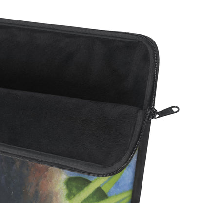 Traveling Through Uncharted Galaxies Watercolor Painting - Plush Fleece Interior Laptop Sleeve